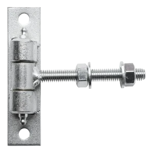 Állítható kapu-zsanér M12 horganyzott – pajzs 130×30 mm