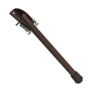 Acél ajtóstoppoló láb 220 mm barna – rugós ajtó- és kapu stopper