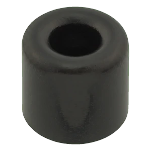 Fekete gumi ajtóütköző csavarozható Ø40 mm H28 mm