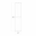 PSG kovácsolt kapu zsanér fi 27 mm – 90 mm magasság szárnyas kapukhoz 001-475 (2)