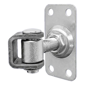 Komet – állítható kapu zsanér M12 75 × 37 mm-es pajzzsal, galvanikus cink