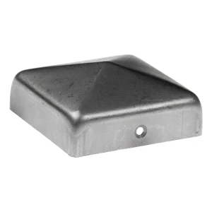 Borítékos acél sapka kerítésoszlopra 20×20 mm magas peremmel