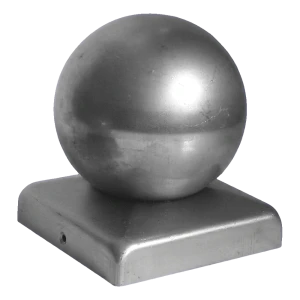 Acél kerítőtető gömbös 60×60 mm / fi 50 mm – nyers
