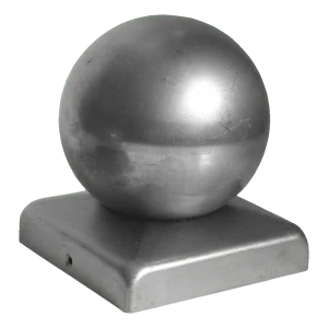 Acél kerítésfedő golyóval 70×70 mm oszlophoz