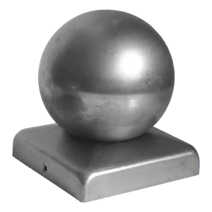 Acél kerítés sapka golyóval fi 60 mm, 80×80 mm-es oszlophoz