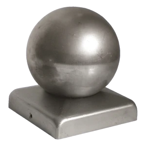Acél kerítés tetősapka golyóval 80×80 mm oszlophoz – fi 80