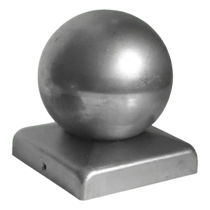 Acél kerítésfedél gömbös díszítéssel 100×100 mm oszlopra