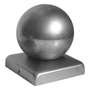 Acél kerítéstetőzet golyóval 100x100 mm horganyzott