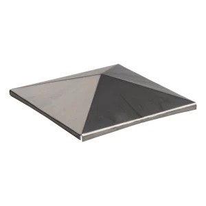 Postal – borítékos acél tetősapka kerítésoszlopra 150×150 mm