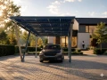Fotovoltaikus Autóbeálló fészer VICA 1 jármű részére Napelemes kocsibeálló SOLO GPV-105-01 (3)