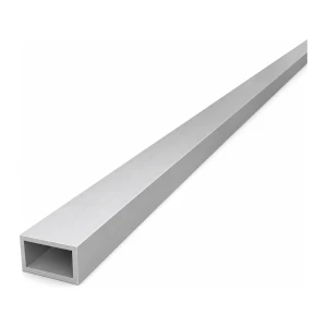 Téglalap keresztmetszetű alumínium cső 15×25×2 mm – zárt profil EN AW-6060, L=2000 mm