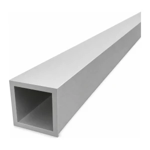 Alumínium négyzetes cső 50×50×5 mm – zárt profil EN AW-6060, L=2000 mm