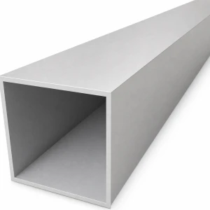 Alumínium négyzetes cső 80×80×3 mm – zárt profil EN AW-6060, L=2000 mm