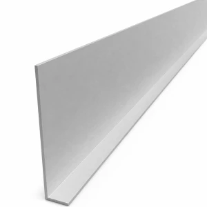 Alumínium egyenlőtlen szárú szögacél 100×20×2 mm – L profil, hossz 2000 mm