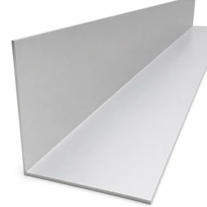 Egyenlő szárú alumínium szögvas 100×100×2 mm – L profil, hossz 2000 mm