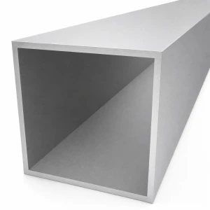 Négyzetes alumínium cső 100×100×4 mm – zárt profil L=2000 mm