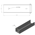 C-profil összekötő talprögzítőhöz 200x50 horganyzott GPV-700-34 (3)