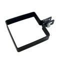 Végső kerítésoszlop bilincs 100x100 mm fekete 000-782 (1)