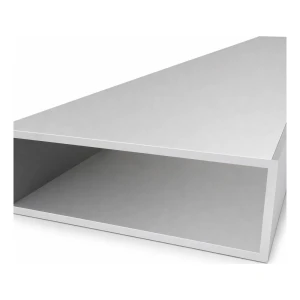 Alumínium téglalap cső 50×150×4 mm – zárt profil EN AW-6060, L=2000 mm