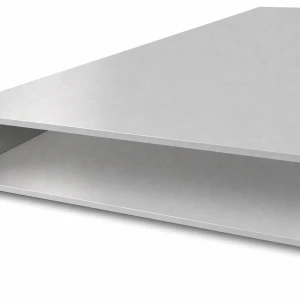 Alumínium téglalap cső 40×200×3 mm – zárt profil EN AW-6060, L=2000 mm