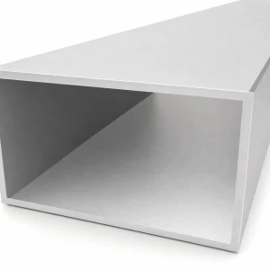 Alumínium téglalap cső 80×140×4 mm – zárt profil H=2000 mm EN AW-6060