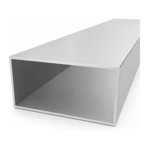Téglalap keresztmetszetű alumínium cső 100×200×4 mm – zárt profil H=2000 mm