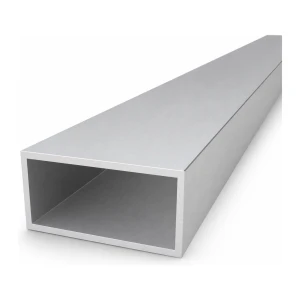 Téglalap keresztmetszetű alumínium cső 40×80×3 mm – zárt profil L=2000 mm