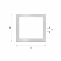Alumínium téglalap cső 25×100×2 mm – zárt profil EN AW-6060, L=2000 mm 001-855 (2)