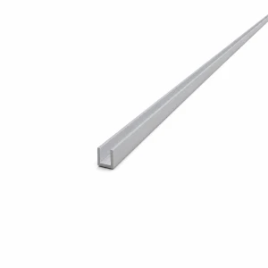 Alumínium U-profil EN AW-6060 C/U szelvény 8×8×1 mm, hossz 2000 mm