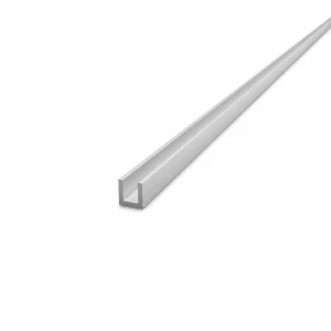 Alumínium C-profil 10×10×1,5 mm – C/U szelvény, hossz 2000 mm, EN AW-6060