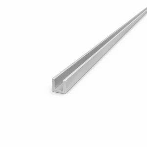 Alumínium C/U profil EN AW-6060 12×12×2 mm, hossz 2000 mm