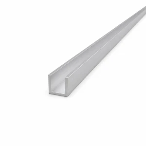 Alumínium U-profil 18×18×2 mm – C/U profil EN AW-6060 hossza 2000 mm