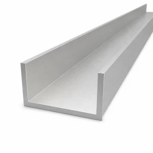 Alumínium U-profil 80×40×5 mm – C/U profil EN AW-6060, hossz 2000 mm