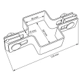 Közbenső kerítéspanel bilincs 60x40 barna GPV-700-05 (3)