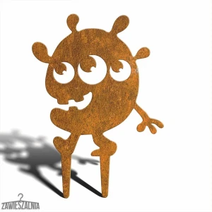 Zawieszalnia – kerti dekoráció Szörnyű Szörny Reni corten acél 27×38 cm