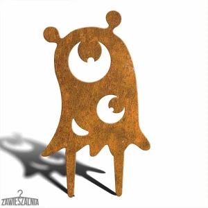 Jetu kerti dísz Szörnyeteg – corten acél dekoráció M 22×38 cm