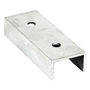 PV szerelőprofil összekötő elem, alumínium, 120 mm – U-profil 25×45×25