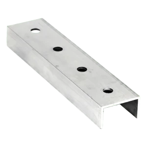 PV szerelősín-összekötő elem alumínium 20 cm – U-profil 25×45×25 mm
