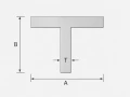 Alumínium T-profil 30×30×3 mm – T szelvény EN AW-6060 hossz 2000 mm 001-868 (2)