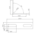 Állítható sarokelem 65x65 mm rozsdamentes acél M10 PV-08-28 (3)