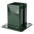 Acél talplemez kerítés- és kapuoszlophoz 100×100 mm, zöld RAL 6005 000-791 (1)