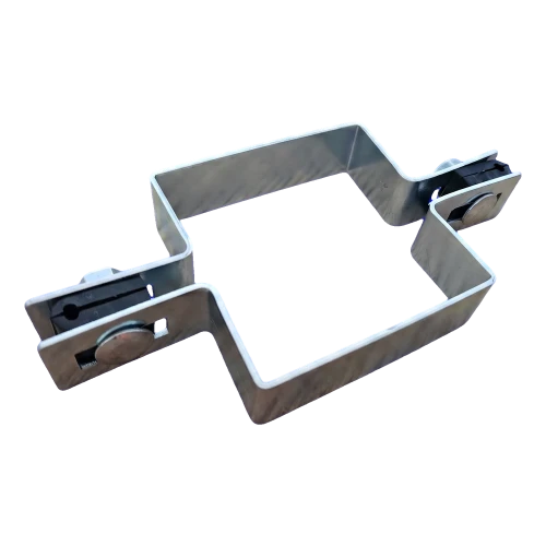 Négyzetes közbenső panel kerítésbilincs 100×100 mm, horganyzott 001-617 (1)