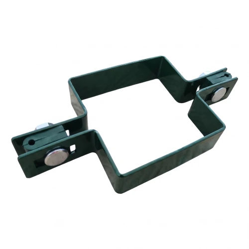 Közbenső kerítéspanel-bilincs, négyzetes 80×80 mm, zöld RAL 6005 001-614 (1)