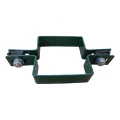 Közbenső kerítéspanel-bilincs, négyzetes 80×80 mm, zöld RAL 6005 001-614 (3)