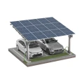 Fotovoltaikus Autóbeálló fészer 2 jármű részére L 5,7m x 5,2m Napelemes kocsibeálló GPV-101-14 (2)