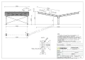 Fotovoltaikus Autóbeálló fészer 4 jármű részére T 11,4m x 5,2m Napelemes kocsibeálló GPV-101-13 (4)