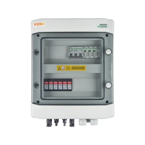 Kapcsolódoboz túlfeszültség levezetővel DC + AC, 1000V 1+2 típusú, 2 x PV lánc, 2 x MPPT // ogr. AC 1+2 típusú, 20A 3-F típusú SH-214 DCAC 20A, SH-214 típusú DCAC GPV-409-03