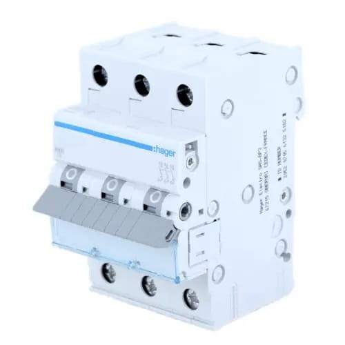 Túláramvédelmi megszakító B 25A 3P 6kA MBN325E HAGER GPV-401-72
