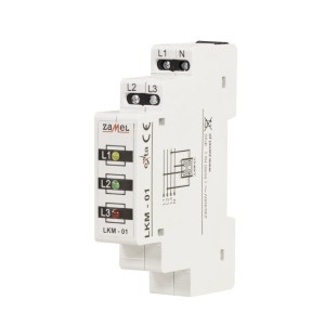 LED-es teljesítményjelző lámpa 230V/400V PIROS/ZÖLD/SÁRGA TN TÍPUS: LKM-01-40 ZAMEL
