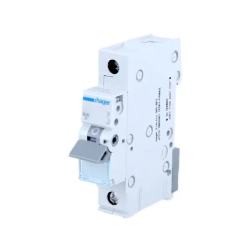 Túláramvédelmi megszakító C 25A 1P 6kA MCN125E HAGER GPV-401-113